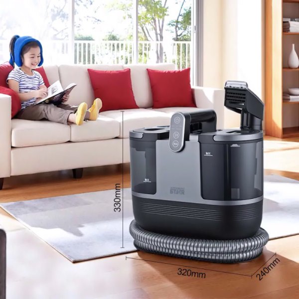 Winning Star carpet and sofa cleaning vacuum, 500W + 1200W power, for stain cleaning, works with steam and hot water – Model ST-4606