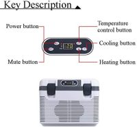 SDFGH 19L Car Refrigerator Freeze Heating Fridge Compressor Plug Picnic Refrigeration Heating