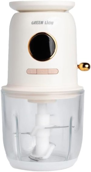 Green Lion 7.4V Wireless Weighing Food Chopper, 600 ml Capacity, White