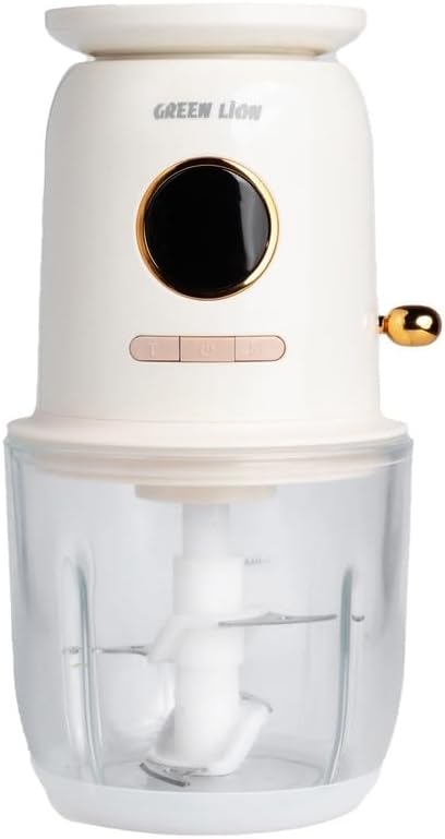 41mLwSh3ENL._AC_SL1024_ Green Lion 7.4V Wireless Weighing Food Chopper, 600 ml Capacity, White
