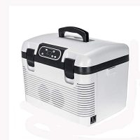SDFGH 19L Car Refrigerator Freeze Heating Fridge Compressor Plug Picnic Refrigeration Heating