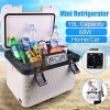 SDFGH 19L Car Refrigerator Freeze Heating Fridge Compressor Plug Picnic Refrigeration Heating