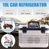 SDFGH 19L Car Refrigerator Freeze Heating Fridge Compressor Plug Picnic Refrigeration Heating