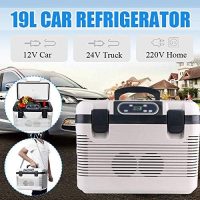 SDFGH 19L Car Refrigerator Freeze Heating Fridge Compressor Plug Picnic Refrigeration Heating