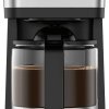 LePresso 10-Cup Coffee Maker, Drip Coffee Machine, Washable Nylon Filter, Interactive Touch Display, Brewing Coffee Maker with 400mL Travel Mug, Carafe Coffee Machine, for Home, Office