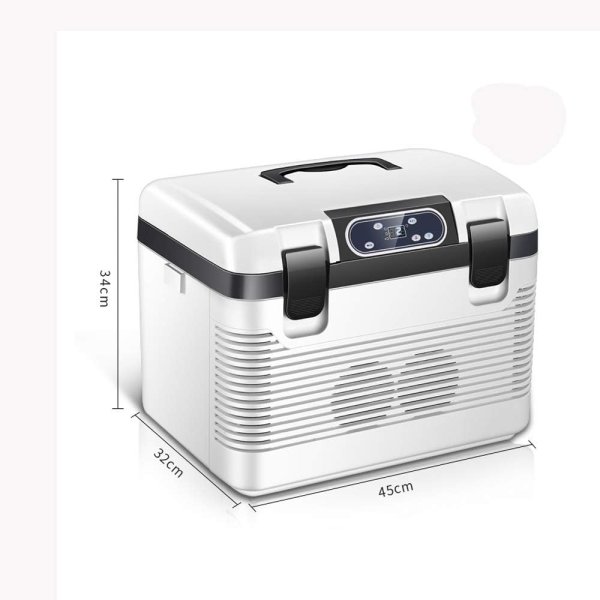 SDFGH 19L Car Refrigerator Freeze Heating Fridge Compressor Plug Picnic Refrigeration Heating