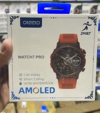51vKZt2A6JL._AC_ Oteeto Watch7 Pro Sport Smartwatch, 1.5" AMOLED Display, 1 ATM Waterproof, Smart Call, Orange Strap