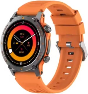 51wQpkB9CRL._AC_SL1200_ Oteeto Watch7 Pro Sport Smartwatch, 1.5" AMOLED Display, 1 ATM Waterproof, Smart Call, Orange Strap