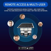 51yt4lZdjdL._AC_ V380 Pro 4G Solar Security Camera, Triple PTZ Lens System, 360° Rotation, Night Vision, 4K Resolution, IP66 Waterproof, Mobile App Control