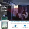 V380 Pro 4G Digital Zoom 2 Lens 2 Screen 4MP Solar Powered Battery Camera CCTV Security V380 CCTV Camera Solar 4G 355° Pan 90° Tilt, IP66 Waterproof,Color Night Vision 4K