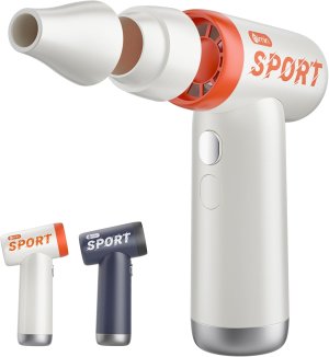 Electric Air Duster,Air Blower,110000RPM Portable Hand Held Duster, Replacement for Compressed Canned Air Duster Eco-Friendly,33m/s Wind Speed Violent Jet Fan for Dusting, Cleaning,Rechargeable,White