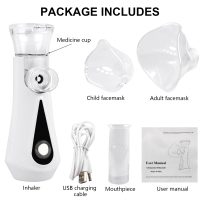 Hygelink Portable Inhaler Machine, JM-06802 Mini Mist Atomizer, Silent Mesh Steam Inhaler for Kids and Adults with Storage Bag for Travel and Household Use