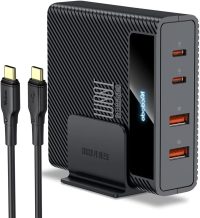 Mcdodo USB C Charger 100 W 4 Ports Fast Charging Station Multiple Charging Plug with Cable GaN Charger for iPad, MacBook/Pro/Air, Lenovo, Dell, Phone, Samsung