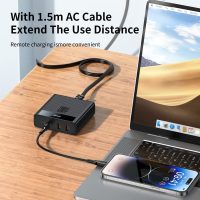 Mcdodo USB C Charger 100 W 4 Ports Fast Charging Station Multiple Charging Plug with Cable GaN Charger for iPad, MacBook/Pro/Air, Lenovo, Dell, Phone, Samsung