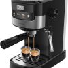 Lepresso Suprema Espresso Machine, Milk Steamer, With 1100W Power+ 20Bar Pressure, Adjustable Steam Control, 1.2L Removable Water Tank, Automatic Power-Off, One-touch Operation, NS Capsule Compatible.