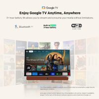 Skyworth 24-Inch Portable Smart TV with Protective Case, Battery Powered Outdoor TV, 1080P FHD, Google TV, HDR10, Dolby Audio, Chromecast, Ideal for Sports, Game Day Bundle