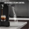 Lepresso Suprema Espresso Machine, Milk Steamer, With 1100W Power+ 20Bar Pressure, Adjustable Steam Control, 1.2L Removable Water Tank, Automatic Power-Off, One-touch Operation, NS Capsule Compatible.