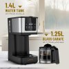 LePresso 10-Cup Coffee Maker, Drip Coffee Machine, Washable Nylon Filter, Interactive Touch Display, Brewing Coffee Maker with 400mL Travel Mug, Carafe Coffee Machine, for Home, Office