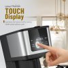 LePresso 10-Cup Coffee Maker, Drip Coffee Machine, Washable Nylon Filter, Interactive Touch Display, Brewing Coffee Maker with 400mL Travel Mug, Carafe Coffee Machine, for Home, Office
