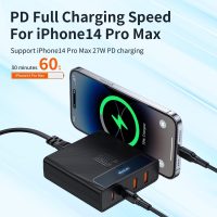 Mcdodo USB C Charger 100 W 4 Ports Fast Charging Station Multiple Charging Plug with Cable GaN Charger for iPad, MacBook/Pro/Air, Lenovo, Dell, Phone, Samsung