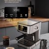 LePresso Digital Espresso Machine with Milk Frother, 20 Bar High Pressure Coffee Machine, 1.5L Water Capacity, 1100W, Espresso Maker with Touch Display & Pre-Brew, for Espresso, Latte, Cappuccino