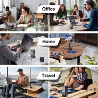 Necomi 600W USB A&USB C 【New Update】Charging Station,5 Type-C Ports 【2×140W, 2x 100W,1x30W】 and 3 USB Ports 【QC30W】 Charge Charging Station Type-C hub,GaN Technology