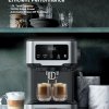 LePresso Digital Espresso Machine with Milk Frother, 20 Bar High Pressure Coffee Machine, 1.5L Water Capacity, 1100W, Espresso Maker with Touch Display & Pre-Brew, for Espresso, Latte, Cappuccino