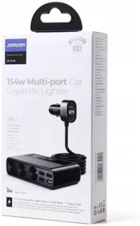 9beda123-320d-4c4c-a9bd-3264456c081a-617 JOYROOM JR-CL06 Multi-Port USB Car Charger – 154W PD Car Cigarette Lighter Charging Hub