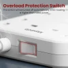 Moxedo-Power-Strip-Surge-Protector-11-in-1-Electric-Outlet-Power-Extension-20W-2m-White-3 Moxedo Power Strip Surge Protector 11 in 1 Electric Outlet Power Extension 20W 2m - White