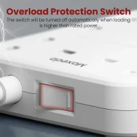 Moxedo-Power-Strip-Surge-Protector-11-in-1-Electric-Outlet-Power-Extension-20W-2m-White-3 Moxedo Power Strip Surge Protector 11 in 1 Electric Outlet Power Extension 20W 2m - White