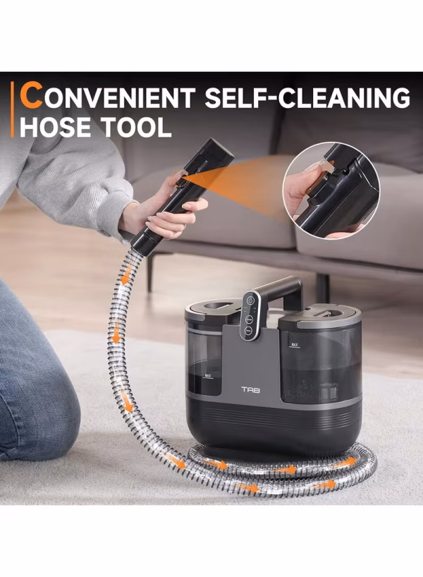 Portable Vacuum Cleaner Machine 1700W Powerful Motor 3 IN 1 Spot Cleaner Lightweight Multifunctional Machine 1.25L/950ml Double Tank Compact Design for Sofa Carpet Car and Pet Pads KD2047U version 2025