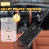 Car Power Inverter, 12V to 220V, High Frequency Modified Sine Wave, 300W, Multi-Port, USB Port + Type-C Port, Plus Includes Battery Adapter