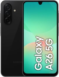 51cIwgKdVUL._AC_SL1200_ Samsung Galaxy A26 5G, Android Smartphone, 256GB Storage, 8GB RAM, Black, 50MP Camera, Large Display, Long Battery Life (UAE Version)