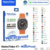 Haino Teko 17 Waterproof Smartwatch with 3 Set Strap and Wireless Charger For Mens and Boys (Black)