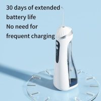 51lYSJrOicL._AC_ SKY-TOUCH Professional Water Flosser - Cordless Oral Irrigator with 3 Modes, 4 Replaceable Tips, Deep Cleaning, Rechargeable, Waterproof, BPA-Free, Portable for Gum Care, Home & Travel, Black