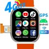 51yl0ZkL3QL._AC_ XO Android Smart 4G watch, Android OS interface, Pre installed apps, AMOLED Display screen | Sports and fitness Tracker, Cellular, Wi-Fi, Tiktok Instagram on the watch, Sim card Watch (64GB Black)