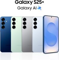 Samsung Galaxy S25+ Cell Phone, 256GB AI Smartphone, 12GB RAM,Silver Shadow, AI Camera, Fast Processor, ProScaler Display, Long Battery Life, 2025, (International Version)