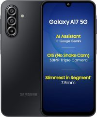 Samsung Galaxy A17 5G Black (8GB RAM / 256 GB Storage) Android Smartphone | 6x OS Upgrades, Large Display, 50MP OIS Camera | International Version
