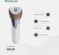a2a377e9f8ce01d0633edf273d1d38d8-hi Green Lion 5 in 1 Epilator Kit Bikini/Shaving/Epilator/Massage/Grinding, IPX6 Waterproof, Rechargeable, Cordless 2h Working, 2 Speed Levels, Stainless Steel Blades, Skin Friendly For Women Girls